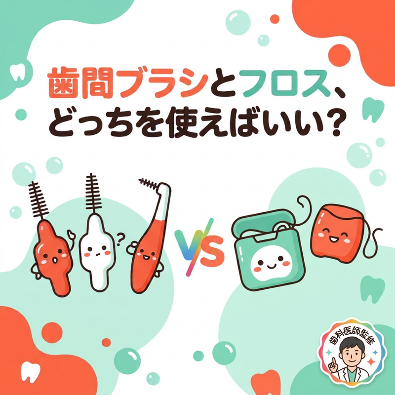 歯間ブラシとフロス、どっちを使えばいい？プロが教える選び方と使い分け